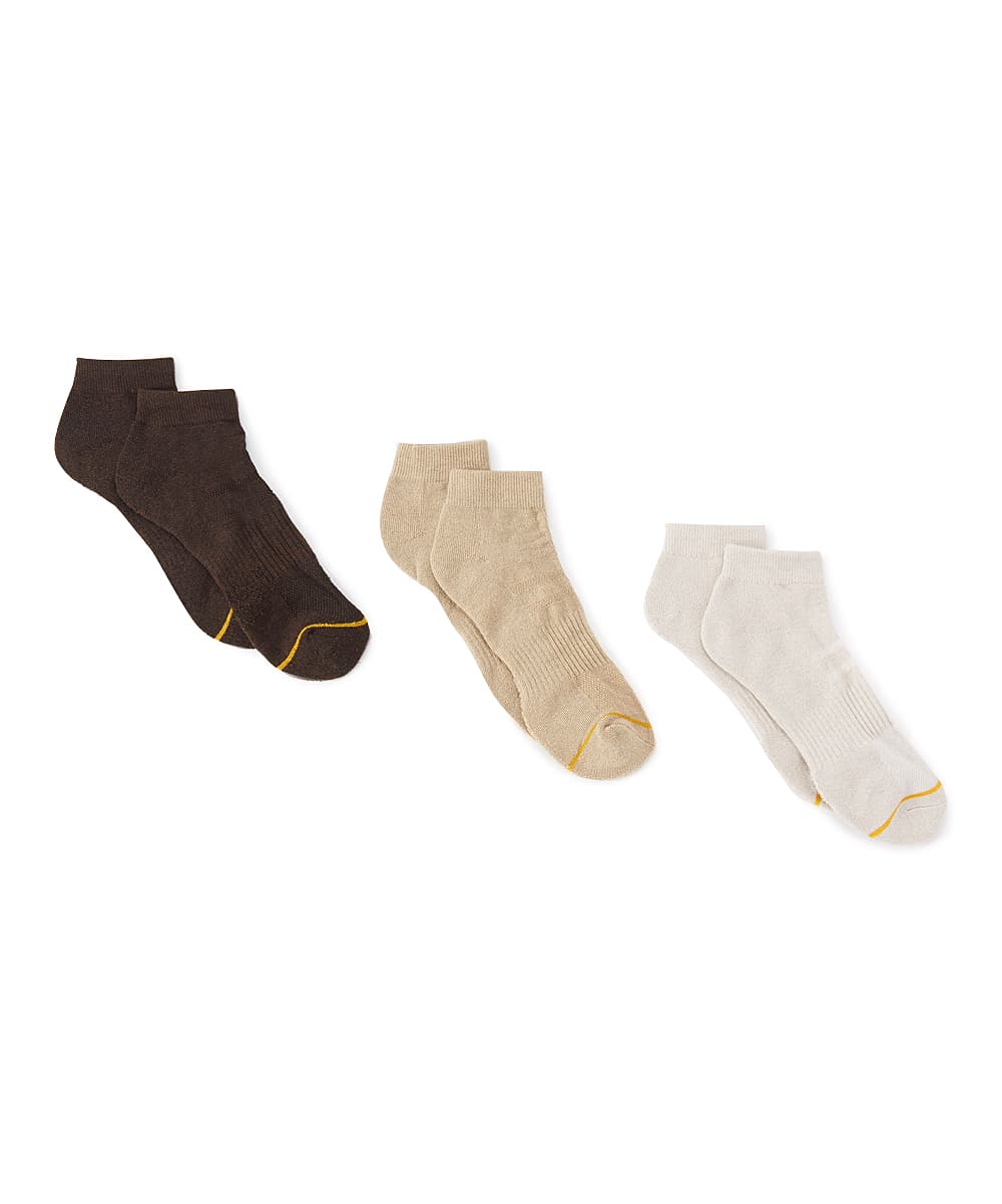 Gold toe Mens no show socks 12 pairs size 6-12