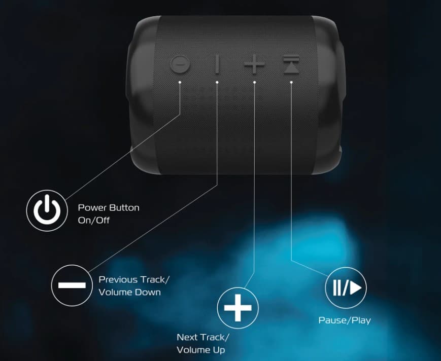 6 pack Aquaboost Mini Wireless Portable Bluetooth Speaker